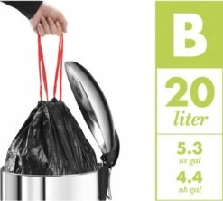 Hailo Compact-Box M Prullenbak - 15 L - Inbouwprullenbak - RVS -Thuis Opslag Winkel 1200x1080 5