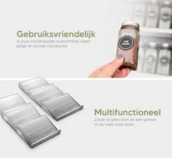 Johannes & Co - 2 Set Kruidenrek Voor Lade - Keuken Organizer - Kruiden Organizer -Thuis Opslag Winkel 1200x1097 2
