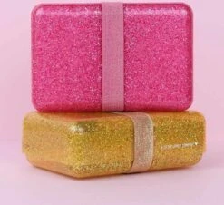Lunch Box: Glitter - Roze | A Little Lovely Company -Thuis Opslag Winkel 1200x1097