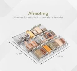 Johannes & Co - 2 Set Kruidenrek Voor Lade - Keuken Organizer - Kruiden Organizer -Thuis Opslag Winkel 1200x1097 4