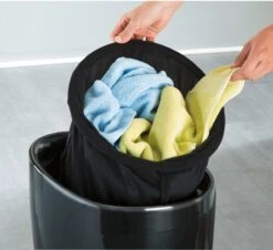 Wenko Badkamer Stoel & Wasmand Candy Zwart 7 Wenko Badkamer Stoel & Wasmand Candy Zwart -Thuis Opslag Winkel 1200x1097 7