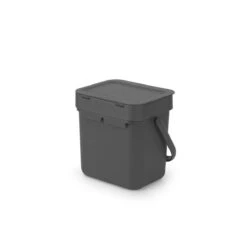 Brabantia Sort & Go Afvalbakje Aanrecht - 3 L - Dark Grey 15 Brabantia Sort & Go Afvalbakje Aanrecht - 3 L - Dark Grey -Thuis Opslag Winkel 1200x1109 6
