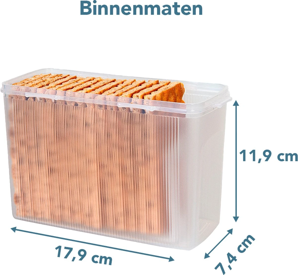 Lock&Lock Beschuitbus En Cracker Bewaardoos - Knackebrod Bewaardoos - Bewaardoos Met Deksel - Set Van 2 Stuks - 100% Luchtdicht 5 Lock&Lock Beschuitbus En Cracker Bewaardoos - Knackebrod Bewaardoos - Bewaardoos Met Deksel - Set Van 2 Stuks - 100% Luchtdicht - Afbeelding 5