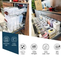 Empyrea Set Van 24 Luchtdichte Vershouddozen, Voorraad Bussen Opslag En Organisatie, Keuken En Voedselcontainer, Voorraadpotten Van Kunststof, BPA-vrij, 72 Etiketten, 3 Markers En 8 Lepels Meegeleverd | Keuken Organizer Voorraadcontainers 9 Empyrea Set Van 24 Luchtdichte Vershouddozen, Voorraad Bussen Opslag En Organisatie, Keuken En Voedselcontainer, Voorraadpotten Van Kunststof, BPA-vrij, 72 Etiketten, 3 Markers En 8 Lepels Meegeleverd | Keuken Organizer Voorraadcontainers -Thuis Opslag Winkel 1200x1117