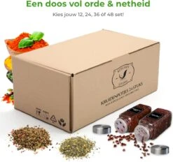 Soothe 24 Glazen Kruidenpotjes Set Met 2 Soorten Strooideksels – Kruidenstrooier – Compleet Pakket Incl Kruidenpotjes Stickers, Krijtstift En Accessoires 16 Soothe 24 Glazen Kruidenpotjes Set Met 2 Soorten Strooideksels – Kruidenstrooier – Compleet Pakket Incl Kruidenpotjes Stickers, Krijtstift En Accessoires -Thuis Opslag Winkel 1200x1126 3