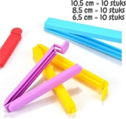 Vershoudclips - 30 Stuks - Vershoud Knijpers - Afsluitclips - Zakklemmen - Zaksluiter - Afsluiter Klemmen -Thuis Opslag Winkel 1200x1131