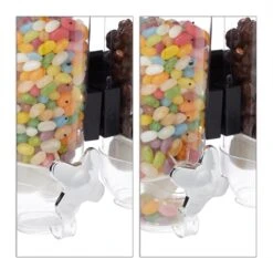 Relaxdays Cornflakes Dispenser - Drievoudig - Muesli Dispenser - Snoepautomaat - Wand - Zwart -Thuis Opslag Winkel 1200x1132 6
