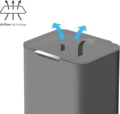 Joseph Joseph Intelligent Waste Prullenbak Totem Max - 60 L - Grijs -Thuis Opslag Winkel 1200x1136 7