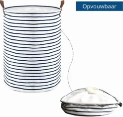 MAESON Wasmand Met Deksel - Opvouwbaar - Waterdicht - 72 L - Opbergmand Kinderkamer - Wit 13 MAESON Wasmand Met Deksel - Opvouwbaar - Waterdicht - 72 L - Opbergmand Kinderkamer - Wit -Thuis Opslag Winkel 1200x1141 7