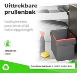 Eleganca Afvalbak 15 Liter – Inbouw Prullenbak – Inbouw Afvalemmer – Uittrekbare Prullenbak – Afvalemmer Keuken – Antraciet – Hygiënisch – Ruimtebesparend Vuilnisbak – B34.5xD25xH28,5cm 9 Eleganca Afvalbak 15 Liter – Inbouw Prullenbak – Inbouw Afvalemmer – Uittrekbare Prullenbak – Afvalemmer Keuken – Antraciet – Hygiënisch – Ruimtebesparend Vuilnisbak – B34.5xD25xH28,5cm -Thuis Opslag Winkel 1200x1142 8