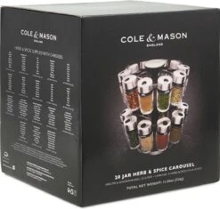 Kruidenrek, 20 Potjes - Cole & Mason -Thuis Opslag Winkel 1200x1144 5