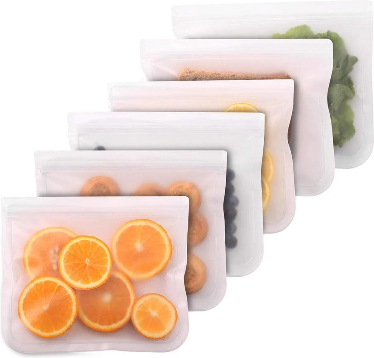 Herbruikbare Vershoudzakken Voor Diepvries, Koelkast En Vriezer – Set Van 2 Stuks - Formaat GROOT - 1000 ML Per Stuk - 19 X 22 Cm - Luchtdicht, Lekvrij En EXTRA STERK - Bewaarzakjes / Boterhamzakje - BPA Vrij 1 Herbruikbare Vershoudzakken Voor Diepvries, Koelkast En Vriezer – Set Van 2 Stuks - Formaat GROOT - 1000 ML Per Stuk - 19 X 22 Cm - Luchtdicht, Lekvrij En EXTRA STERK - Bewaarzakjes / Boterhamzakje - BPA Vrij