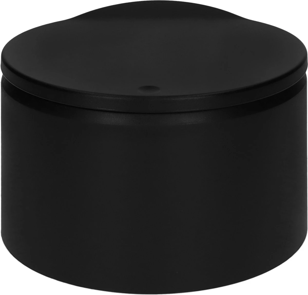 QUVIO Afvalbak Voor Aanrecht - Afvalbakje - Prullenbakje - Met Deksel - Gemakelijk Te Reinigen - Rond - Kunststof - Zwart - 19 X 12 Cm 2 QUVIO Afvalbak Voor Aanrecht - Afvalbakje - Prullenbakje - Met Deksel - Gemakelijk Te Reinigen - Rond - Kunststof - Zwart - 19 X 12 Cm - Afbeelding 2