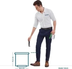 EKO Essential Recycling Prullenbak - 20 + 9 Liter - Wit -Thuis Opslag Winkel 1200x1151 4