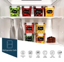 Empyrea Set Van 24 Luchtdichte Vershouddozen, Voorraad Bussen Opslag En Organisatie, Keuken En Voedselcontainer, Voorraadpotten Van Kunststof, BPA-vrij, 72 Etiketten, 3 Markers En 8 Lepels Meegeleverd | Keuken Organizer Voorraadcontainers 10 Empyrea Set Van 24 Luchtdichte Vershouddozen, Voorraad Bussen Opslag En Organisatie, Keuken En Voedselcontainer, Voorraadpotten Van Kunststof, BPA-vrij, 72 Etiketten, 3 Markers En 8 Lepels Meegeleverd | Keuken Organizer Voorraadcontainers -Thuis Opslag Winkel 1200x1154