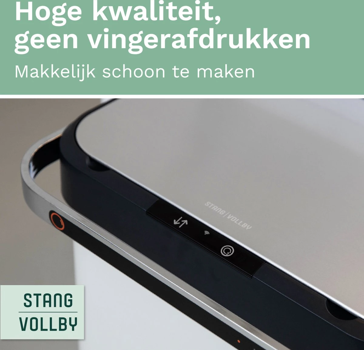 Prullenbak Met Sensor - 60 L - Afvalscheiding Vuilbak StangVollby Halden - RVS - 4 Vakken - Automatisch Lucht Filter - 60 Liter (2×18L + 2×12L) - Automatische Soft Close Deksel Met Infrarood Sensor - 4 Vaks Afvalemmer - Bacterie Filter - Wit 6 Prullenbak Met Sensor - 60 L - Afvalscheiding Vuilbak StangVollby Halden - RVS - 4 Vakken - Automatisch Lucht Filter - 60 Liter (2×18L + 2×12L) - Automatische Soft Close Deksel Met Infrarood Sensor - 4 Vaks Afvalemmer - Bacterie Filter - Wit - Afbeelding 6