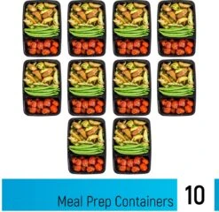 Meal Prep Bakjes - 10 Stuks - 2 Compartimenten - Lunchbox - Diepvriesbakjes - Vershoudbakjes - Plastic Bakjes Met Deksel - Magnetron Bakjes Met Deksel - Meal Prep - Vershouddoos - 1L - BPA Vrij – Fitcrafters 11 Meal Prep Bakjes - 10 Stuks - 2 Compartimenten - Lunchbox - Diepvriesbakjes - Vershoudbakjes - Plastic Bakjes Met Deksel - Magnetron Bakjes Met Deksel - Meal Prep - Vershouddoos - 1L - BPA Vrij – Fitcrafters -Thuis Opslag Winkel 1200x1166 5