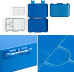 Klarstein Schmatzfatz Junior Lunchbox 6 Vakken - Bento - Vershouddoos 21,3 X 15 X 4,5 Cm (BxHxD) - BPA-vrij - Vaatwasserbestendig -Thuis Opslag Winkel 1200x1170 1
