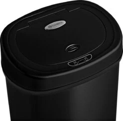 Homra FONIX Sensor Prullenbak Zwart 50 Liter - Automatische Soft Close Deksel - 50L - Zwarte Afvalemmer - Infrarood Sensor - Vuilnisbak Met Elektrische Deksel - Sensorbediening - Vingerafdrukvrij - Vuilafstotend - Zwarte Keuken En Kantoor Vuilbak -Thuis Opslag Winkel 1200x1175 7