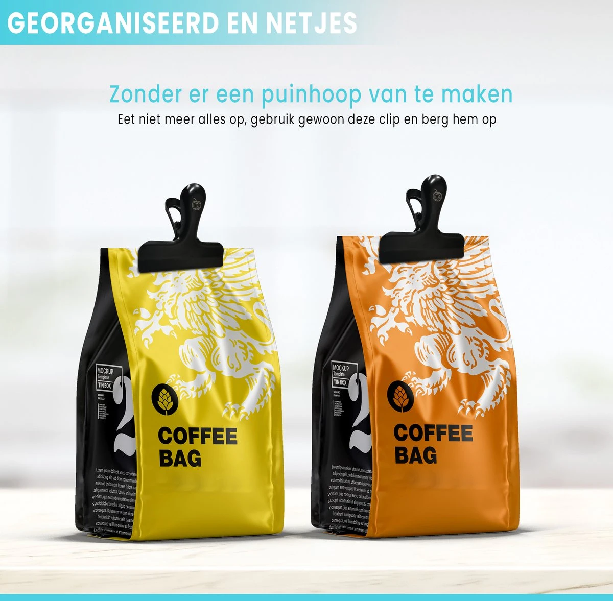 Bangosa® Vershoudclips - Afsluitclips - Vershoud Knijpers -Zaksluiter - Vershoudklemmen - RVS - 10 Stuks 4 Bangosa® Vershoudclips - Afsluitclips - Vershoud Knijpers -Zaksluiter - Vershoudklemmen - RVS - 10 Stuks - Afbeelding 4