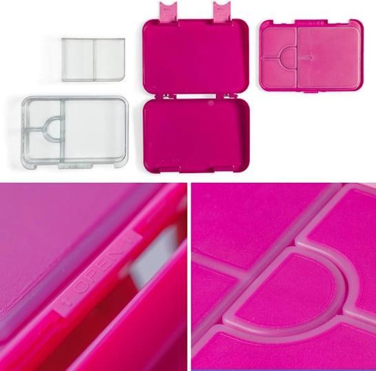 Schmatzfatz Junior Lunchbox 6 Vakken 21,3 X 15 X 4,5 Cm (BxHxD) 2 Schmatzfatz Junior Lunchbox 6 Vakken 21,3 X 15 X 4,5 Cm (BxHxD) - Afbeelding 2