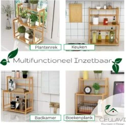 Cellavi Duurzaam Kruidenrek Staand Van Bamboe - Keukenrek Verstelbaar - Keuken Accessoires - Stevige Constructie - Multifunctioneel En Waterafstotend 12 Cellavi Duurzaam Kruidenrek Staand Van Bamboe - Keukenrek Verstelbaar - Keuken Accessoires - Stevige Constructie - Multifunctioneel En Waterafstotend -Thuis Opslag Winkel 1200x1185 1