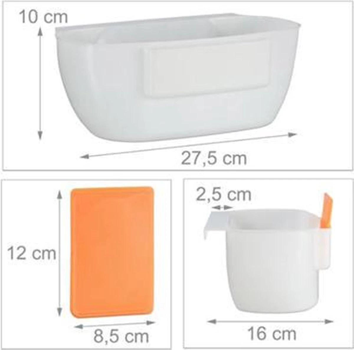 Afvalbakje Aanrecht - Compostbakje - Gootsteen Bakje - Compostemmer - GFT Bakje - Opbergbakje 2 Afvalbakje Aanrecht - Compostbakje - Gootsteen Bakje - Compostemmer - GFT Bakje - Opbergbakje - Afbeelding 2