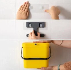 Homra Wall-up Prullenbak | Inbouwprullenbak Ophangbaar Met Plakstrip | GFT Vuilbak | Werkblak Afvalbak | Draagbare Vuilnisemmer | 8L Inhoud | Geel 21 Homra Wall-up Prullenbak | Inbouwprullenbak Ophangbaar Met Plakstrip | GFT Vuilbak | Werkblak Afvalbak | Draagbare Vuilnisemmer | 8L Inhoud | Geel -Thuis Opslag Winkel 1200x1195 10
