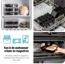 Meal Prep Bakjes - 10 Stuks - 2 Compartimenten - Lunchbox - Diepvriesbakjes - Vershoudbakjes - Plastic Bakjes Met Deksel - Magnetron Bakjes Met Deksel - Meal Prep - Vershouddoos - 1L - BPA Vrij – Fitcrafters 15 Meal Prep Bakjes - 10 Stuks - 2 Compartimenten - Lunchbox - Diepvriesbakjes - Vershoudbakjes - Plastic Bakjes Met Deksel - Magnetron Bakjes Met Deksel - Meal Prep - Vershouddoos - 1L - BPA Vrij – Fitcrafters -Thuis Opslag Winkel 1200x1195 13