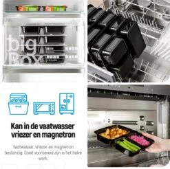 Meal Prep Bakjes - 20 Stuks - 3 Compartimenten - Lunchbox - Diepvriesbakjes - Vershoudbakjes - Plastic Bakjes Met Deksel - Magnetron Bakjes Met Deksel - Meal Prep - Vershouddoos - 1L - BPA Vrij - Fitcrafters -Thuis Opslag Winkel 1200x1196 8