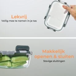 Formilo Meal Prep Bakjes - Lekvrije Vershoudbakjes - Diepvriesbakjes - Luchtdicht - BPA Vrij - Glas - 10 Stuks -Thuis Opslag Winkel 1200x1199 18