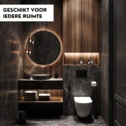 Oneiro's Klassieke Pedaalemmer BAS PRO Zwart - 16 X 16 X H27 - 3L - Metaal - Toilet - Badkamer -Thuis Opslag Winkel 1200x1200 1035