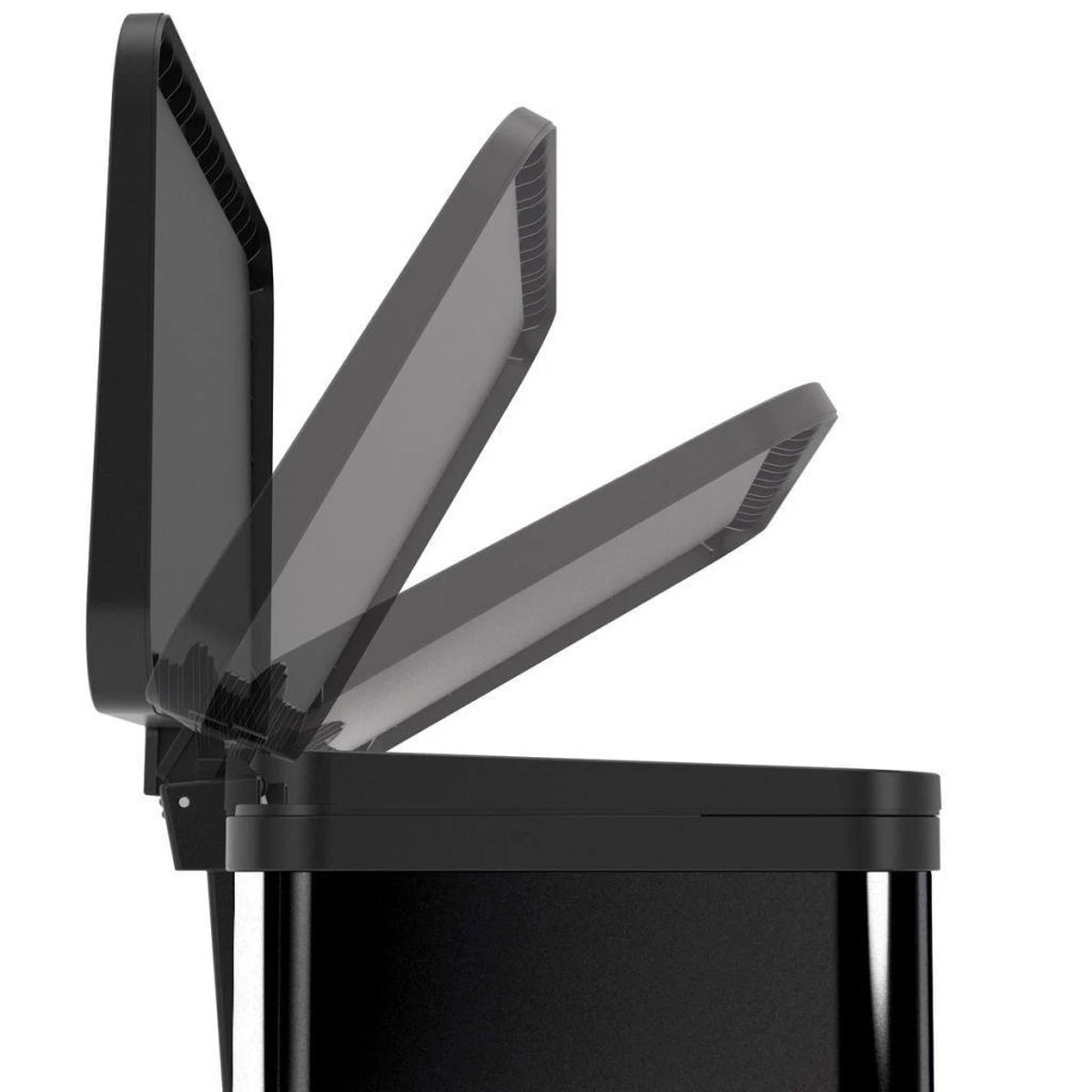 Hailo Öko Trio Plus Prullenbak - 3 X 9L - Zwart 5 Hailo Öko Trio Plus Prullenbak - 3 X 9L - Zwart - Afbeelding 5