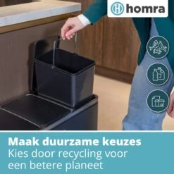 Homra SPARQ Afvalscheiding Prullenbak 3 Vakken - 3 X 18 L Inhoud - 54 Liter - Zwart - RVS - Trio Pedaalemmer - 3-vaks Recycle Afvalemmer - Hygiënisch Afval Scheiden - Zwarte Keuken Vuilbak - Kantoor Prullenbak - Pedaal - Afvalscheidingsprullenbak 11 Homra SPARQ Afvalscheiding Prullenbak 3 Vakken - 3 X 18 L Inhoud - 54 Liter - Zwart - RVS - Trio Pedaalemmer - 3-vaks Recycle Afvalemmer - Hygiënisch Afval Scheiden - Zwarte Keuken Vuilbak - Kantoor Prullenbak - Pedaal - Afvalscheidingsprullenbak -Thuis Opslag Winkel 1200x1200 1169