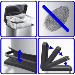 Rotho - Pedaalemmer 40L PASO Rood 8 Rotho - Pedaalemmer 40L PASO Rood -Thuis Opslag Winkel 1200x1200 1179