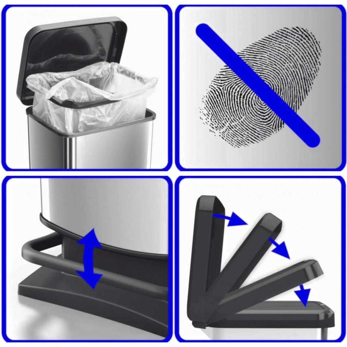 Rotho - Pedaalemmer 40L PASO Rood 4 Rotho - Pedaalemmer 40L PASO Rood - Afbeelding 4