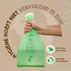 Biozakken 6 Liter 150 Stuks Biologisch Afbreekbare Afvalzakken – 35 X 36 Cm - 100% Composteerbare Vuilniszakken - Incl. Dispenser - Gft Afvalzakken -Thuis Opslag Winkel 1200x1200 1213