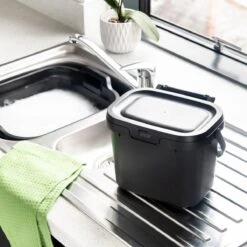 Keuken Caddy, Het Slimste Opbergbakje Of GFT Afvalbakje Van Je Keuken/ Zwart -Thuis Opslag Winkel 1200x1200 1282