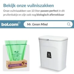 9L Prullenbak – Hangen Of Staan – Aanrecht Afvalbakje – GFT Afvalbak – Wit - Goed Sluitende Deksel - Geen Geur En Fruitvliegen - Afvalscheiding 12 9L Prullenbak – Hangen Of Staan – Aanrecht Afvalbakje – GFT Afvalbak – Wit - Goed Sluitende Deksel - Geen Geur En Fruitvliegen - Afvalscheiding -Thuis Opslag Winkel 1200x1200 1300
