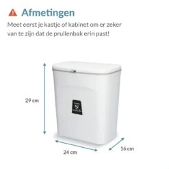 9L Prullenbak – Hangen Of Staan – Aanrecht Afvalbakje – GFT Afvalbak – Wit - Goed Sluitende Deksel - Geen Geur En Fruitvliegen - Afvalscheiding 13 9L Prullenbak – Hangen Of Staan – Aanrecht Afvalbakje – GFT Afvalbak – Wit - Goed Sluitende Deksel - Geen Geur En Fruitvliegen - Afvalscheiding -Thuis Opslag Winkel 1200x1200 1301
