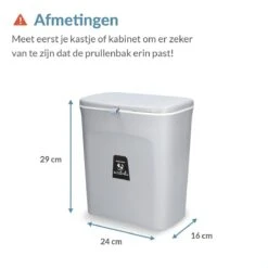 9L Prullenbak – Hangen Of Staan – Aanrecht Afvalbakje – GFT Afvalbak – Grijs - Goed Sluitende Deksel - Geen Geur En Fruitvliegen - Afvalscheiding 9 9L Prullenbak – Hangen Of Staan – Aanrecht Afvalbakje – GFT Afvalbak – Grijs - Goed Sluitende Deksel - Geen Geur En Fruitvliegen - Afvalscheiding -Thuis Opslag Winkel 1200x1200 1331