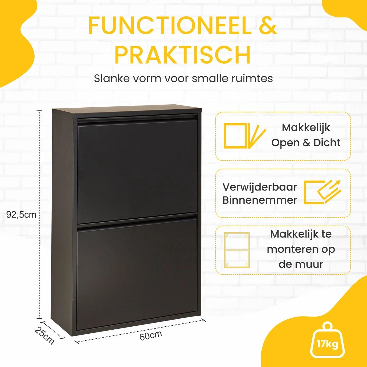 VEEHAUS – Clark - Prullenbak 4 Vakken – Afvalemmer 60 Liter (4x 15L) – Zwart - 4-vaks Prullenbak Afvalscheiding – Afvalbak Metaal – Hygiënisch Recyclen - Afval Scheiden - Prullenbak - Zwart 5 VEEHAUS – Clark - Prullenbak 4 Vakken – Afvalemmer 60 Liter (4x 15L) – Zwart - 4-vaks Prullenbak Afvalscheiding – Afvalbak Metaal – Hygiënisch Recyclen - Afval Scheiden - Prullenbak - Zwart - Afbeelding 5