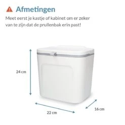 7L Prullenbak – Hangen Of Staan – Aanrecht Afvalbakje – GFT Afvalbakje – Wit - Goed Sluitende Deksel - Geen Geur En Fruitvliegen - Afvalscheiding 15 7L Prullenbak – Hangen Of Staan – Aanrecht Afvalbakje – GFT Afvalbakje – Wit - Goed Sluitende Deksel - Geen Geur En Fruitvliegen - Afvalscheiding -Thuis Opslag Winkel 1200x1200 1365
