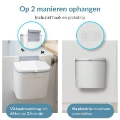7L Prullenbak – Hangen Of Staan – Aanrecht Afvalbakje – GFT Afvalbakje – Wit - Goed Sluitende Deksel - Geen Geur En Fruitvliegen - Afvalscheiding 17 7L Prullenbak – Hangen Of Staan – Aanrecht Afvalbakje – GFT Afvalbakje – Wit - Goed Sluitende Deksel - Geen Geur En Fruitvliegen - Afvalscheiding -Thuis Opslag Winkel 1200x1200 1367