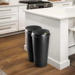 EezyLife Prullenbak - 2 X 25 Liter - Zwart -Thuis Opslag Winkel 1200x1200 1373