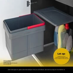 Eleganca Afvalbak 15 Liter Met Vuilniszakken - Uittrekbare Prullenbak - Inbouw Afvalemmer - Vuilnisbak Antraciet - B34.5x25xH28.5cm - Geleverd Met 5x50 Bijpassende Vuilniszakken 9 Eleganca Afvalbak 15 Liter Met Vuilniszakken - Uittrekbare Prullenbak - Inbouw Afvalemmer - Vuilnisbak Antraciet - B34.5x25xH28.5cm - Geleverd Met 5x50 Bijpassende Vuilniszakken -Thuis Opslag Winkel 1200x1200 1387