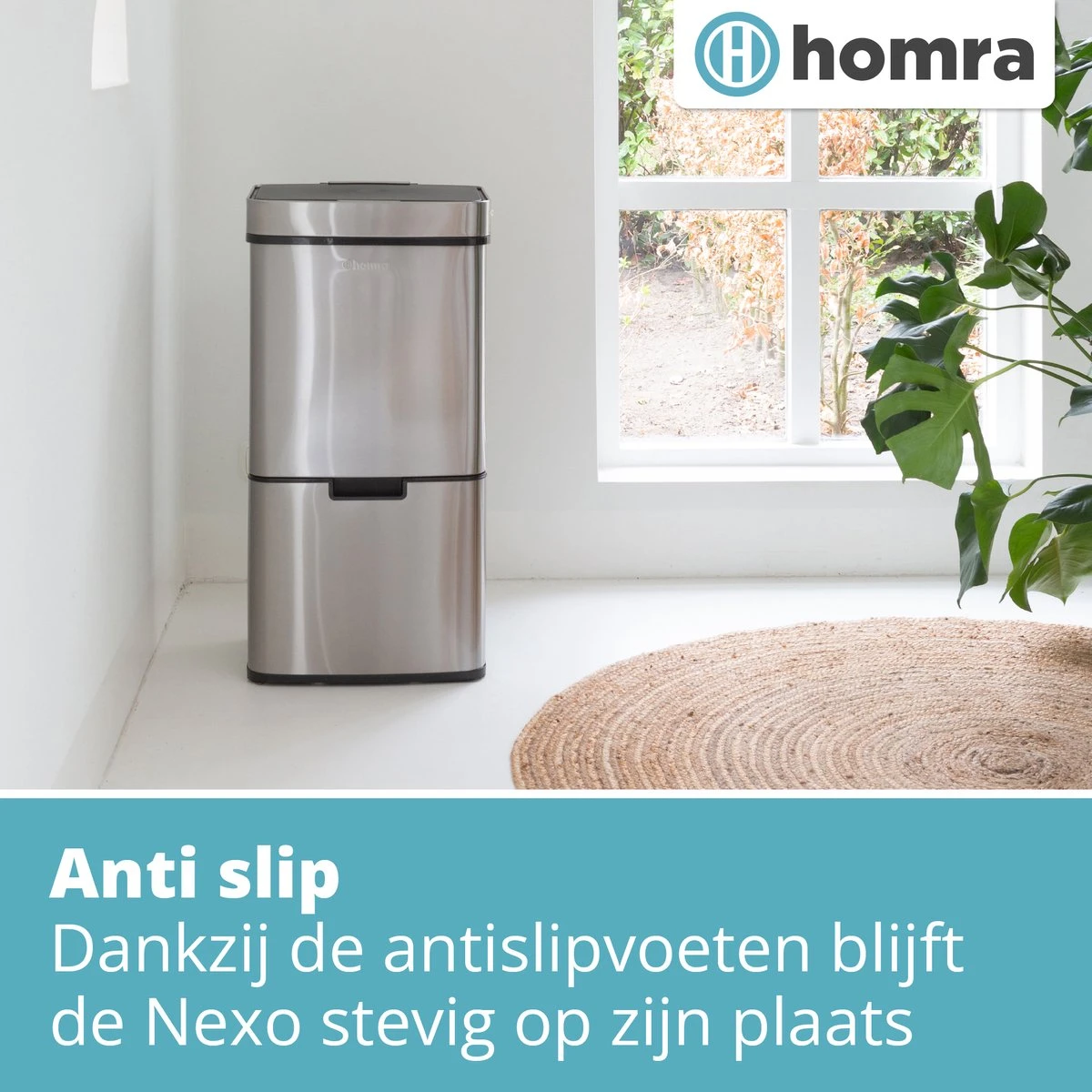 Nexo Prullenbak Afvalscheiding 3 Vakken - 72 Liter (2x12+48L) Met Infrarood Sensor Homra- Design Trio Afvalemmer RVS - Afvalscheidingsprullenbak - Keuken Afvalemmer - Recycle Afvalbak Zilver - Hygiënisch - Kantoor Vuilbak - Elektrisch - Vuilnisbakken 8 Nexo Prullenbak Afvalscheiding 3 Vakken - 72 Liter (2x12+48L) Met Infrarood Sensor Homra- Design Trio Afvalemmer RVS - Afvalscheidingsprullenbak - Keuken Afvalemmer - Recycle Afvalbak Zilver - Hygiënisch - Kantoor Vuilbak - Elektrisch - Vuilnisbakken - Afbeelding 8