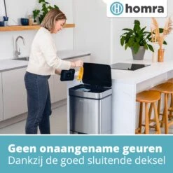 Nexo Prullenbak Afvalscheiding 3 Vakken - 72 Liter (2x12+48L) Met Infrarood Sensor Homra- Design Trio Afvalemmer RVS - Afvalscheidingsprullenbak - Keuken Afvalemmer - Recycle Afvalbak Zilver - Hygiënisch - Kantoor Vuilbak - Elektrisch - Vuilnisbakken 17 Nexo Prullenbak Afvalscheiding 3 Vakken - 72 Liter (2x12+48L) Met Infrarood Sensor Homra- Design Trio Afvalemmer RVS - Afvalscheidingsprullenbak - Keuken Afvalemmer - Recycle Afvalbak Zilver - Hygiënisch - Kantoor Vuilbak - Elektrisch - Vuilnisbakken -Thuis Opslag Winkel 1200x1200 1436