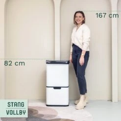 Prullenbak Met Sensor - 60 L - Afvalscheiding Vuilbak StangVollby Halden - RVS - 4 Vakken - Automatisch Lucht Filter - 60 Liter (2×18L + 2×12L) - Automatische Soft Close Deksel Met Infrarood Sensor - 4 Vaks Afvalemmer - Bacterie Filter - Wit 16 Prullenbak Met Sensor - 60 L - Afvalscheiding Vuilbak StangVollby Halden - RVS - 4 Vakken - Automatisch Lucht Filter - 60 Liter (2×18L + 2×12L) - Automatische Soft Close Deksel Met Infrarood Sensor - 4 Vaks Afvalemmer - Bacterie Filter - Wit -Thuis Opslag Winkel 1200x1200 1439