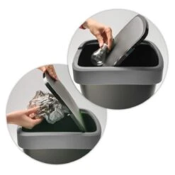 Rotho Twist Prullenbak- 50L - 60,2cm - Met Kanteldeksel - Zilver/Zwart 18 Rotho Twist Prullenbak- 50L - 60,2cm - Met Kanteldeksel - Zilver/Zwart -Thuis Opslag Winkel 1200x1200 1499
